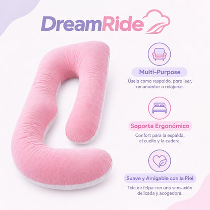 Almohada con forma de G para trayectos